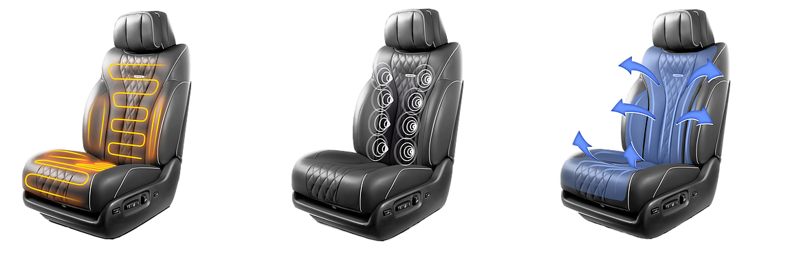 Boss-Chairs - office car chairs with heating, ventilation and massage